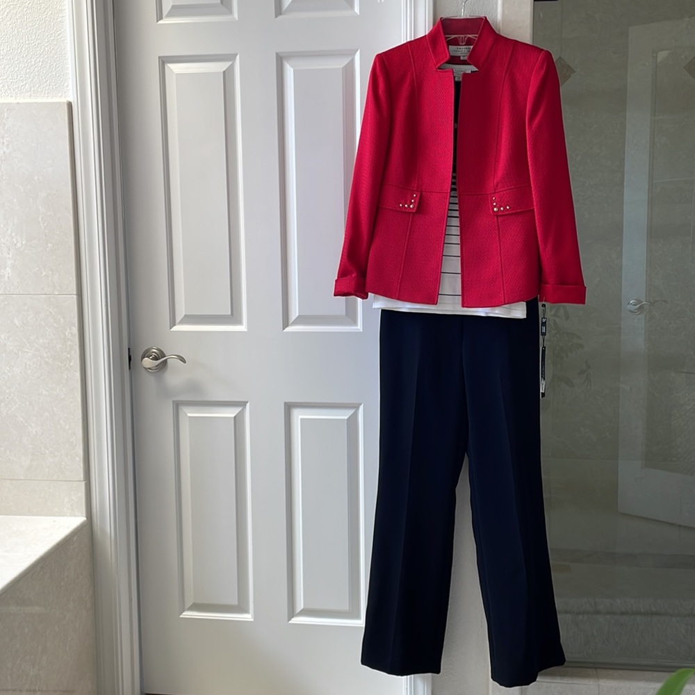 Tahari 3-piece Pantsuit, Size 0P, NWT
